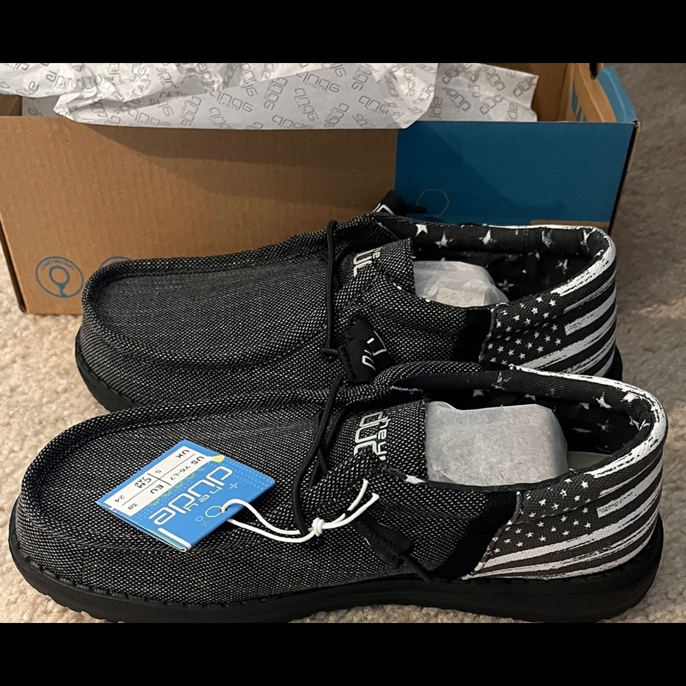 Hey Dude Wally Youth  Funk Break Patriotic Shoes Buckle Exclusive Y6 L7